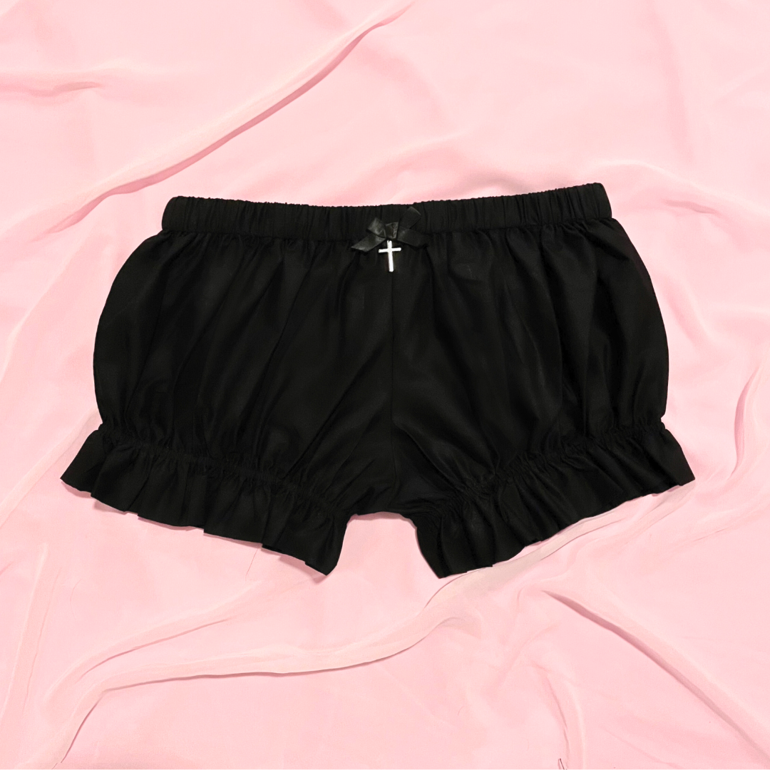 Gothic Bloomer Mini Shorts