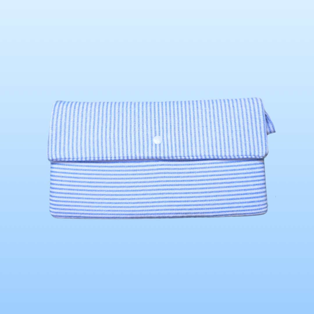 Blue Striped Switch Travel Case