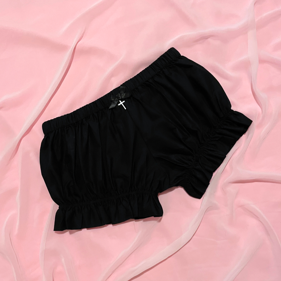 Gothic Bloomer Mini Shorts