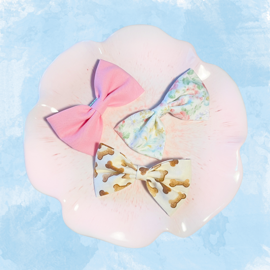 Kawaii Bow Hairclip Set