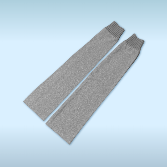 Thigh High Grey Leg Warmers