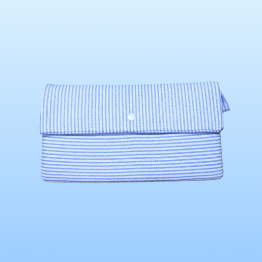 Blue Striped Switch Travel Case