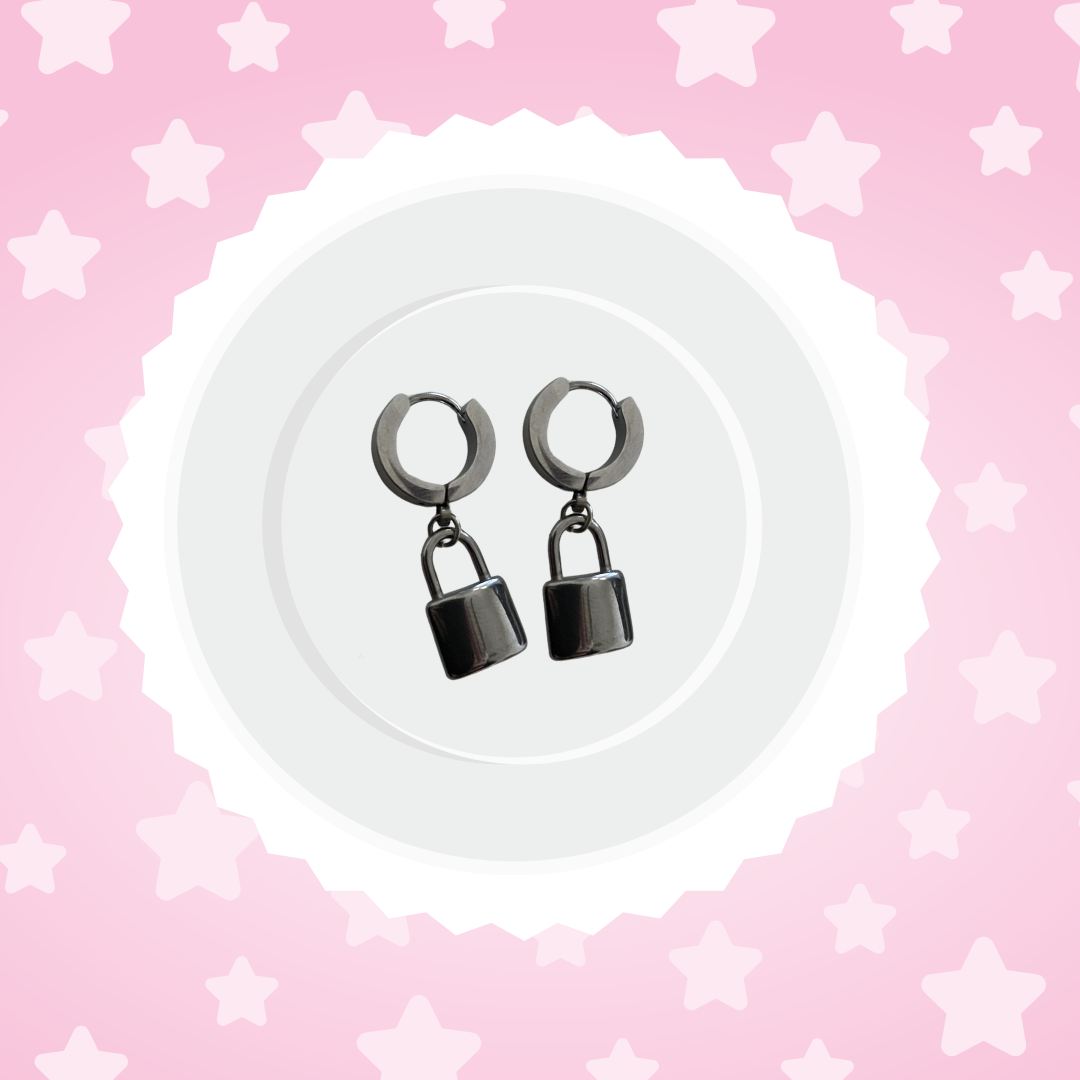 Lock Huggie Earrings